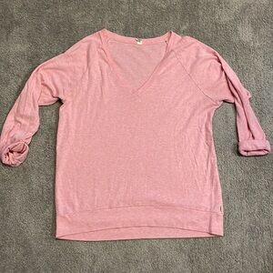VGC TNA Long Sleeve V Neck Tshirt - Pink - Size Medium